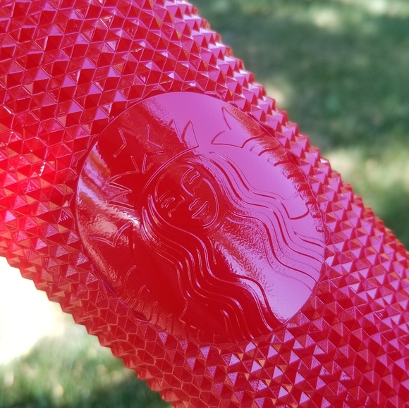 🆕️Starbucks, Custom, Apple Red Studded Tumbler - Picture 4 of 10